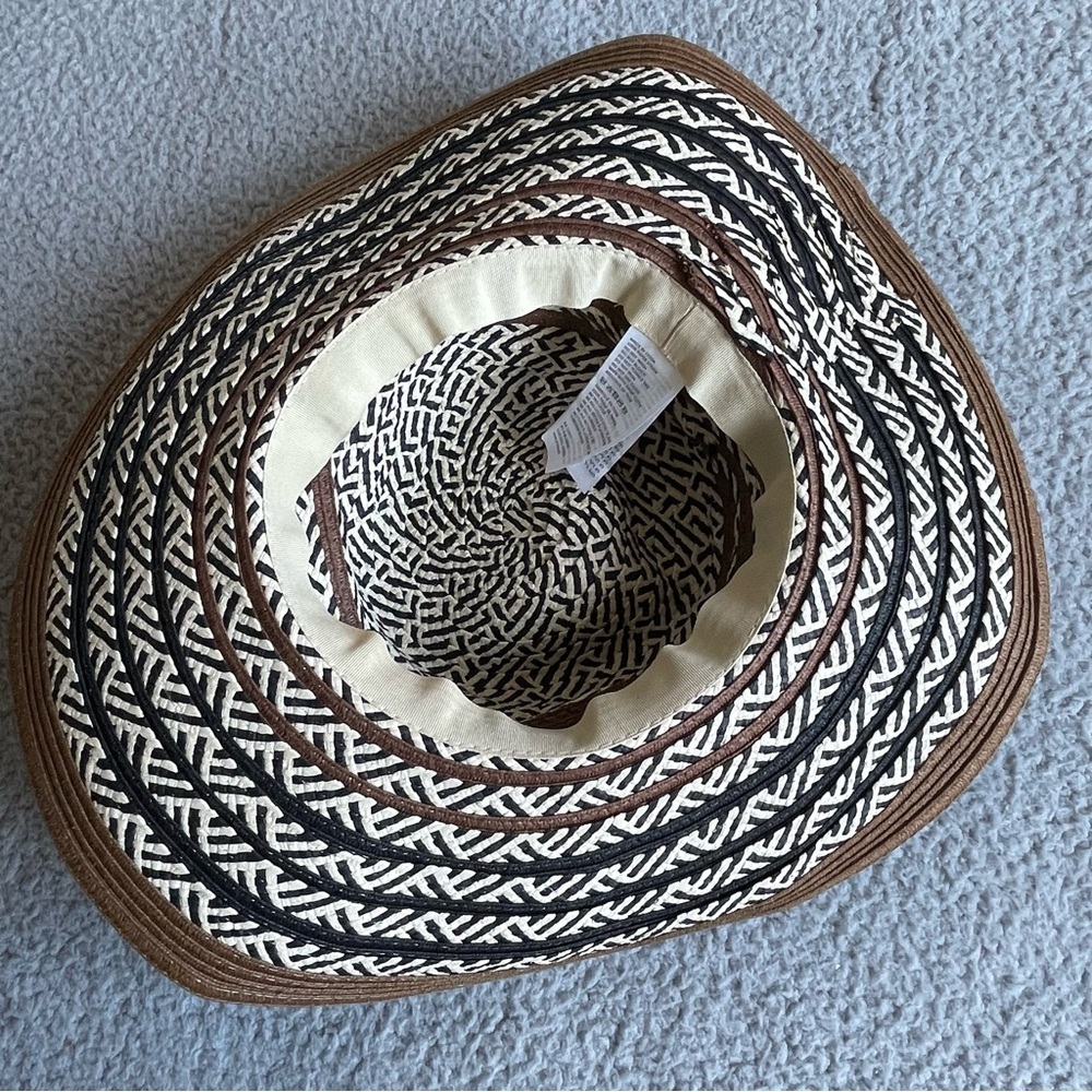 PRANA Dora Sun Hat Womens One Size 100% Paper Straw Wide Brim Outdoor Cap - Picture 5 of 8